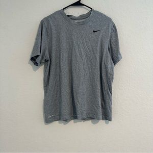 3 Nike Dri-Fit T-shirts, grey, light grey and black